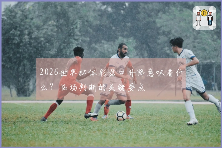 2026世界杯体彩盘口升降意味着什么？临场判断的关键要点